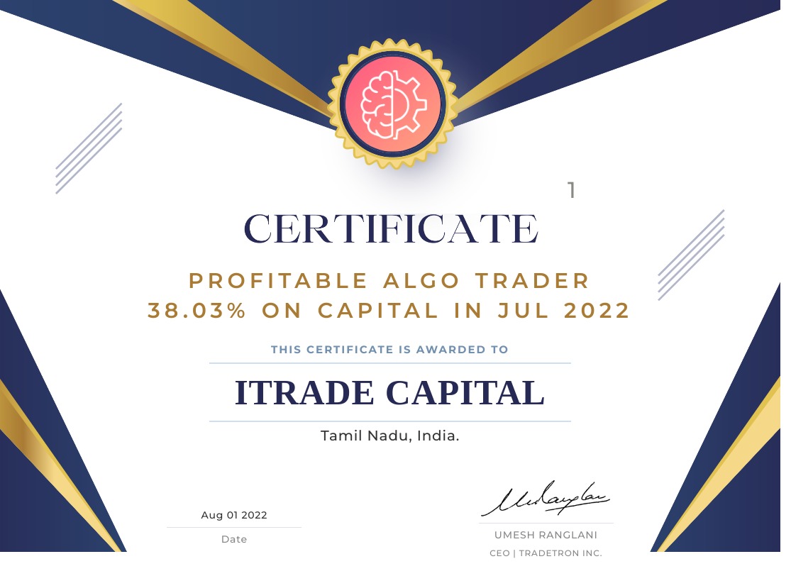 Profitable Trader certificate